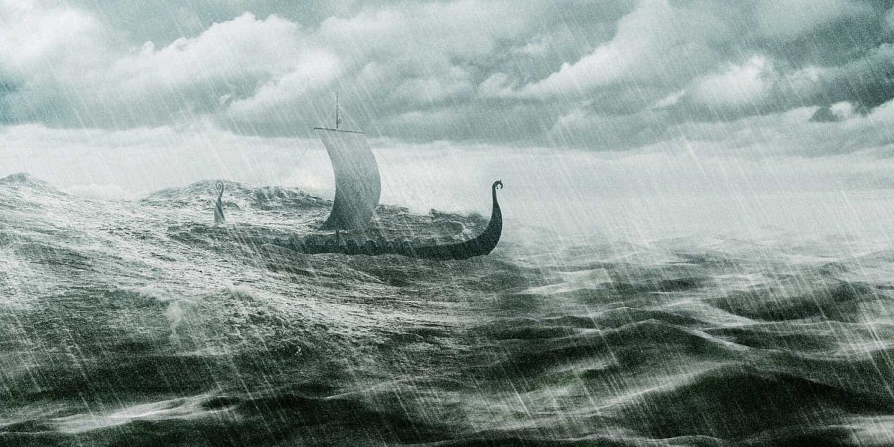 Viking Ship Digital Art