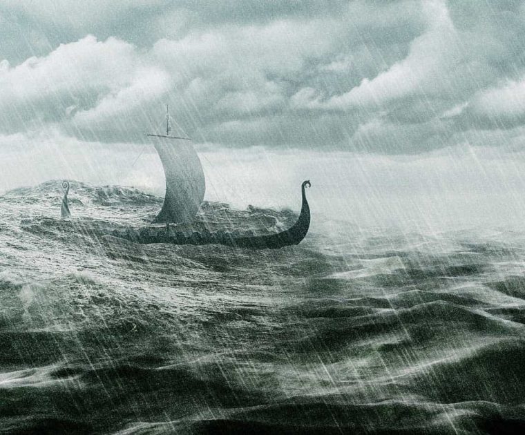 Viking Ship Digital Art