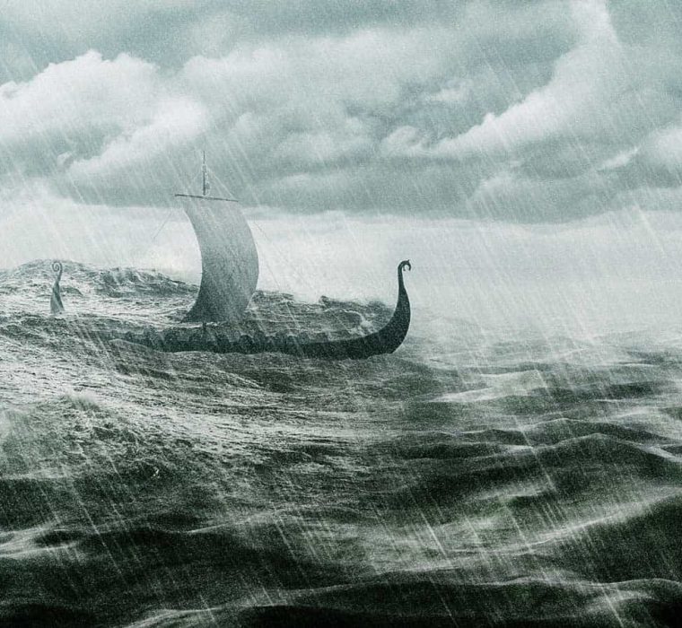 Viking Ship Digital Art