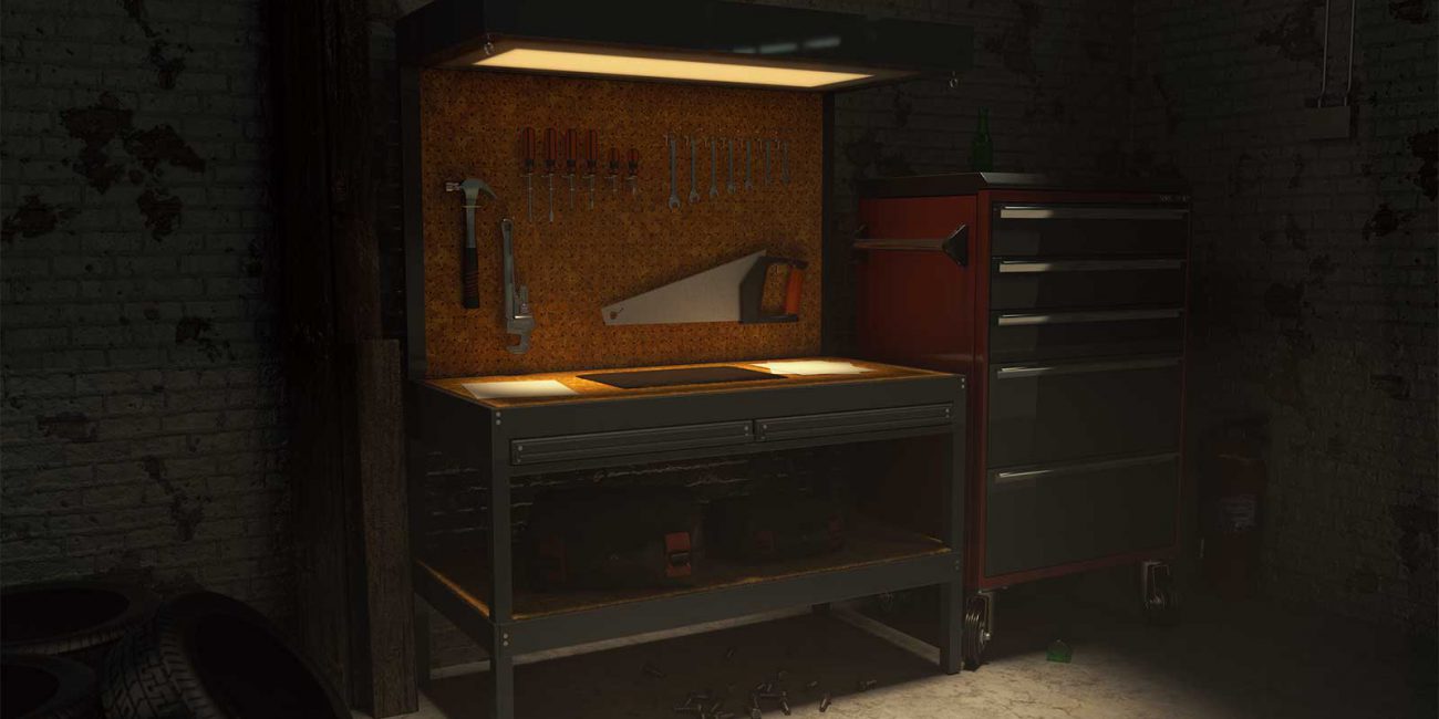 Tool Bench - 3D Render