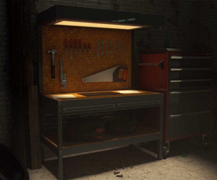 Tool Bench - 3D Render