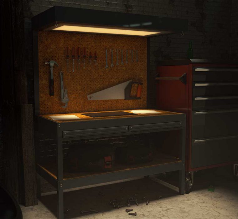 Tool Bench - 3D Render