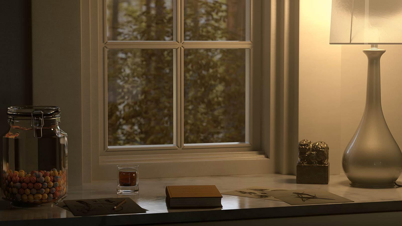 Interior Desk - 3D Render