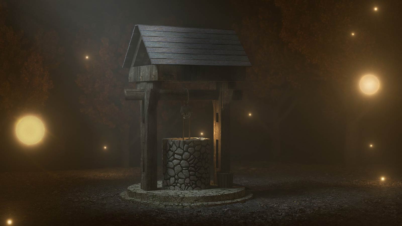 Medieval Well - 3D Render