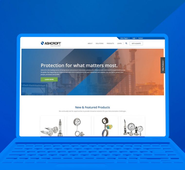 Ashcroft Website - Homepage